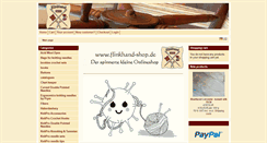Desktop Screenshot of flinkhand-shop.de